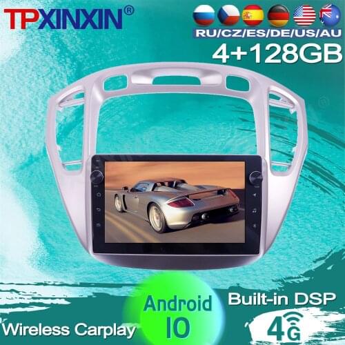128G For Toyota Highlander 2002 2003 - 2008 Android Car Radio Tape Recorder video Multimedia Player GPS Navigation Vioce Control
