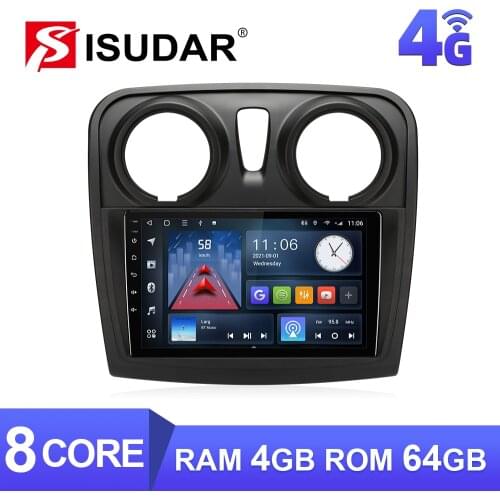 ISUDAR V57S Android Navigation Radio For Renault Logan 2 2012 - 2019 Sandero 2 2014 - 2019 Car Multimedia Video Player No 2 Din