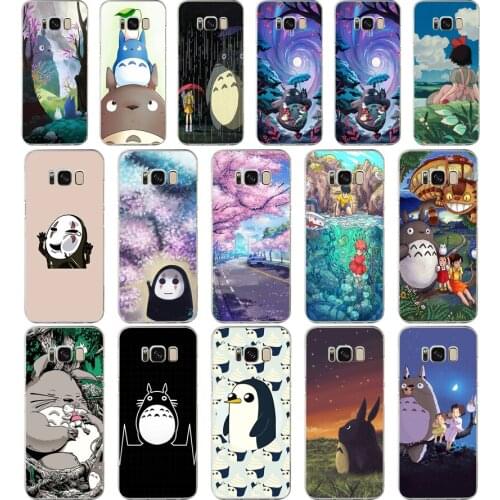 30AA Cute Totoro gift Soft Silicone Tpu Cover phone Case for Samsung Galaxy S8 S9 S10 Plus Case