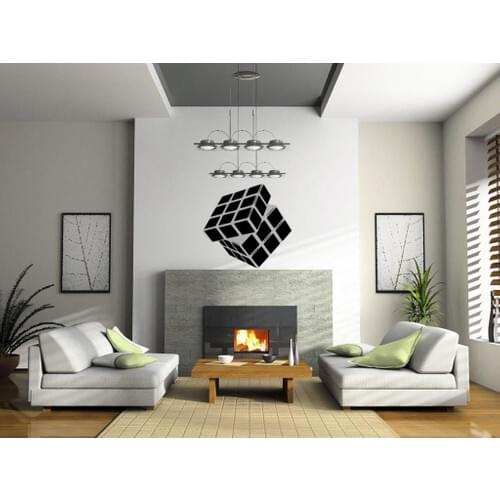 Cube wall decal stylish appearance waterproof kabarma does not make top quality living room dining room stickers