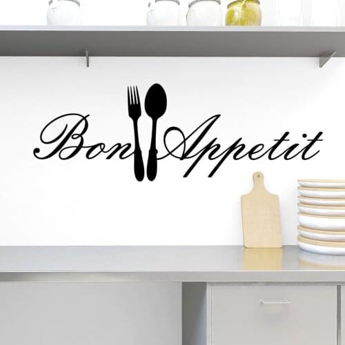 DIY Knife And Fork Removable Wall Decal Family Home Sticker Mural Art Home Decor Kitchen PVC Wallpaper Wall Stickers