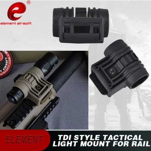 Element TDI Style Tactical Light Mount Fits 20mm rail Handguard Helmet Picatinny Adapter OT0403