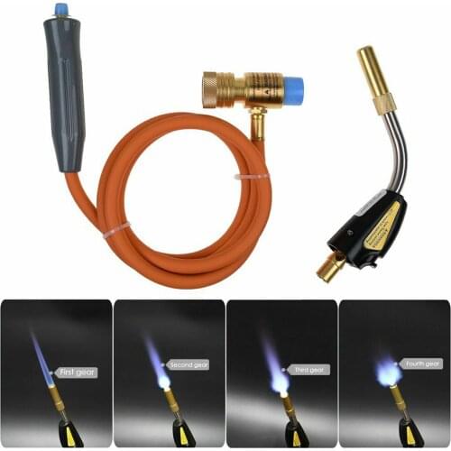 Gases Self-Ignition Soldering Torch Brazing Propane Plumbing Hose Kit for Welding Soldering Refrigeration Repairing