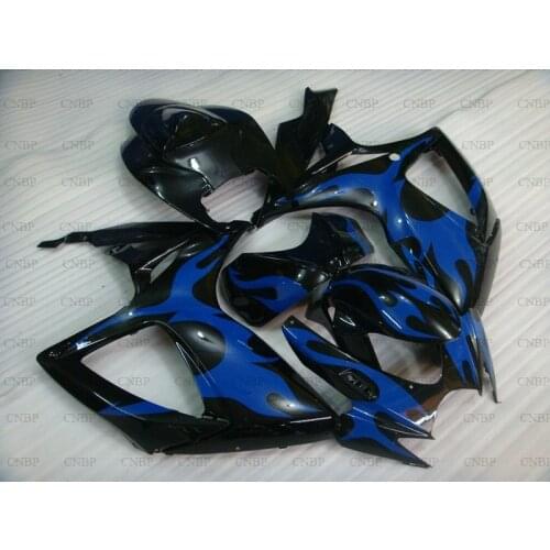 GSXR 600 2006 - 2007 K6 Fairing GSX-R750 07 Motorcycle Fairing GSX R 600 2007 Blue Black Frame Full Body Kits