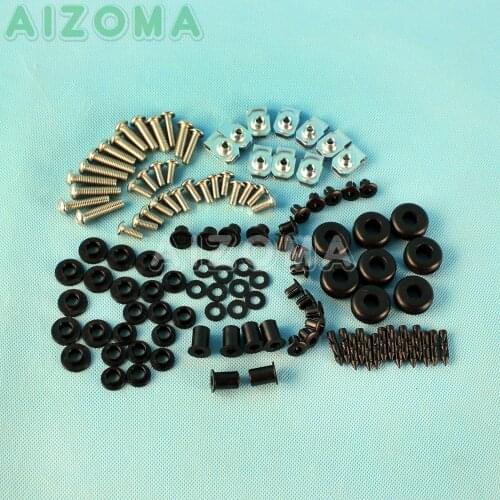 107 Pieces Motorcycle Full Fairing Bolt Kits Bodywork Screws Fasteners Install Fit For Suzuki GSX R 1000 GSXR1000 2003 2004