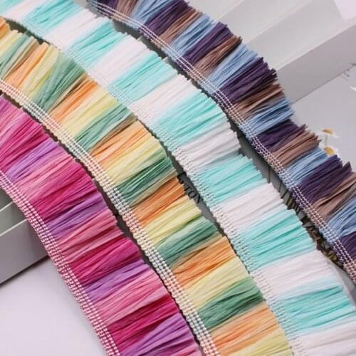 1Yards Fringe Tassel Trim Lace Ribbon Cord for Sewing Sheet DIY Silk Clothes Curtains Clothing Accessories Trimmings for Garment