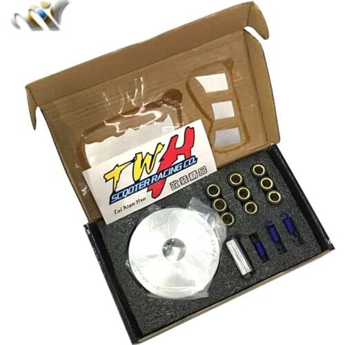 TWH Performance Variator Kit with Roller Weight Drive Pulley for yamaha Jog 50 90 ZR 1PE40QMB 2 Stroke MINAELLI Engine Scooter