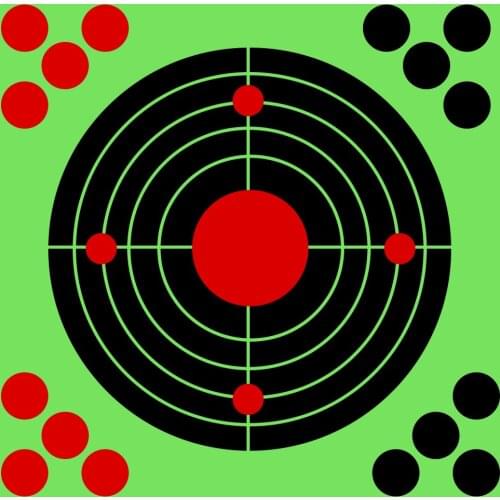 100/50/10pcs Shooting Target Sticker 8 inch Reactive Splatter Paper Shooting Practice Tool Self-Adhesive Label Hunting Targets