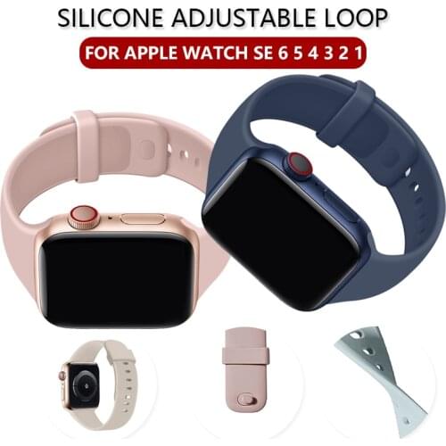 Liquid Silicone Strap for Apple Watch Band SE 6 5 4 3 Lightweight 42mm 44mm Replace Bracelet for IWatch 38 40mm Belt Accessories