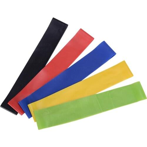5 Colors Yoga Resistance Rubber Bands Indoor Outdoor Fitness Equipment 0.35mm-1.1mm Pilates Sport Training Workout Elastic Bands
