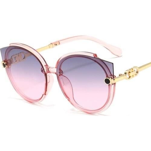 Classic Trendy Women Round Sunglasses Men Metal Frame Outdoor Street Beat UV400 Sun Glasses Mens Female Fashion Eyewear Shades