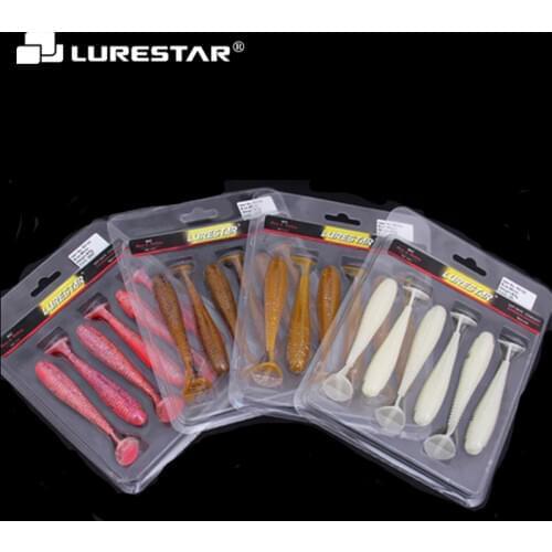 8.5g T-Tail 6pcs/Lot Hot Perfect Soft Baits Good Action Sinking Fishing Tackle Artificial For Pike Trolling Wobblers Peche Pesca