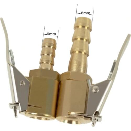 1pcs Auto Air Pump Chuck Clip Car Truck Tyre Tire Inflator Valve Connector Car 6mm 8mm Clamp Tire Repair Tools