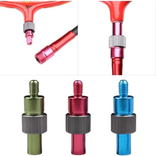 1Pc Quick Release Net Head Adapter Fishing Rod Connector Screw,Fishing Landing Harpoon Dip Aluminum Alloy Net Rod Parts