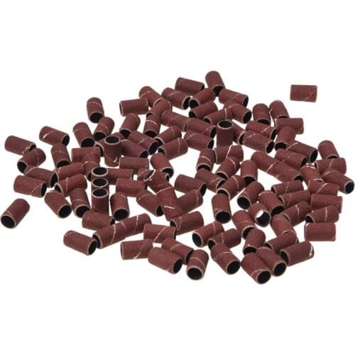 100 Pc Professional Sanding Bands Nail Manicure #180 GRIT FILE SAND PIECE SET