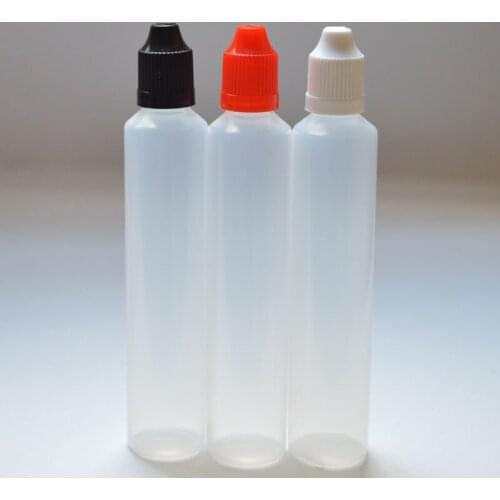 11pcs/lot 60ml Pen Bottle PE Plastic E Liquid Bottle with Childproof Cap Pen Shape Long Thin Tip E-liquid Bottle