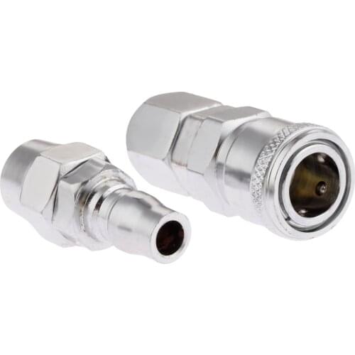 2Pcs Iron Pneumatic Fitting Quick Release Female Coupler & Male Bayonet Connectors Fittings for 12*8mm Air Line Hose SP40 PP40