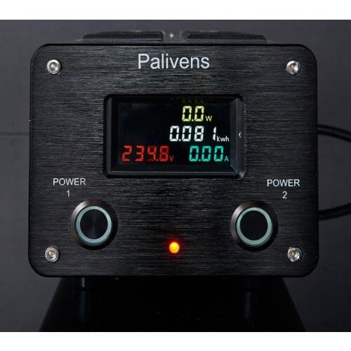 2021 NEW model 2 road switch 3000W 15A Palivens P10 audio dedicated power filter purifier lightning protection plug socket