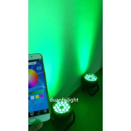 8lot waterproof outdoor high power battery led par cans wireless remote led par rgbwauv wifi dmx led par 18*18w