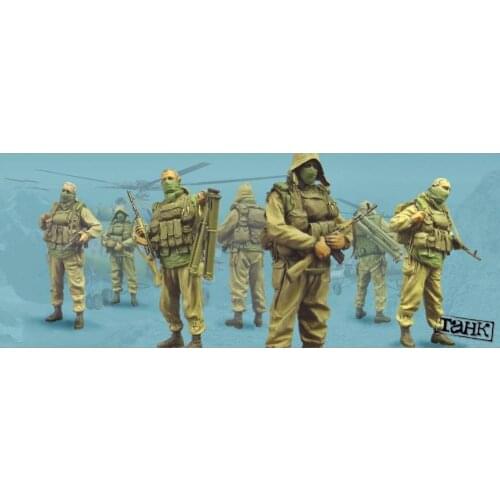 1/35 Scale Unpainted Resin Figure Russian Special Operations crew 4 figures collection figure