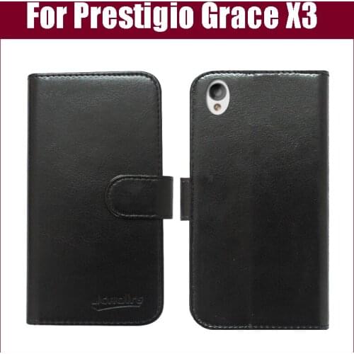 Hot Sale! Prestigio Grace X3 Case New Arrival 6 Colors High Quality Flip PU Leather Case for Prestigio Grace X3 Case Phone Bag