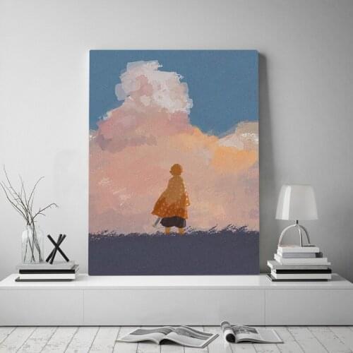 Zenitsu Agatsuma Kimetsu no Yaiba anime Canvas poster Painting wall Art decor Living room Bedroom Study Home Decoration Prints