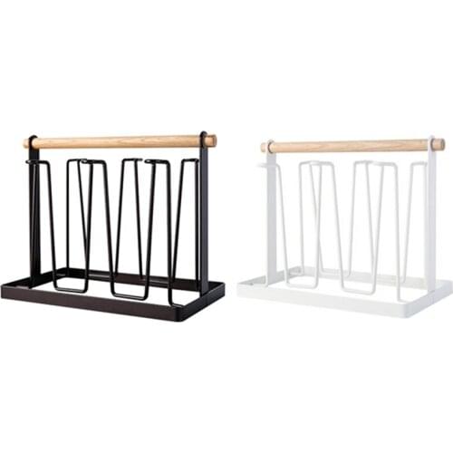 Kitchen Wrought Iron Cup Holder Creative Household Drain Cup Shelf for Kitchen Cup Storage Rack Hanging Drainer