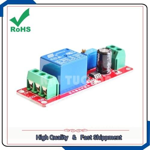 NE555 time delay module monostable switch delay switch (12V) automotive electrical relay times delay board