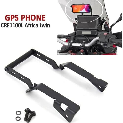 NEW BLACK Motorcycle Accessories Mobile Phone USB Navigation Bracket GPS Smartphone For HONDA CRF1100L AFRICA TWIN 2020