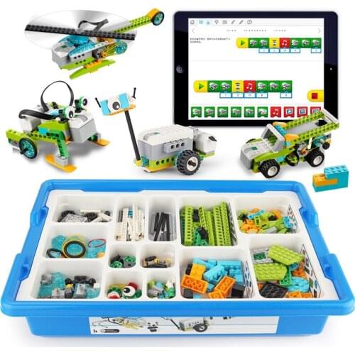 NEW Educational and Dacta Series WeDo 2.0 Core Set Building Blocks Bricks DIY Toys Compatible with Mindstorms WeDo 45300