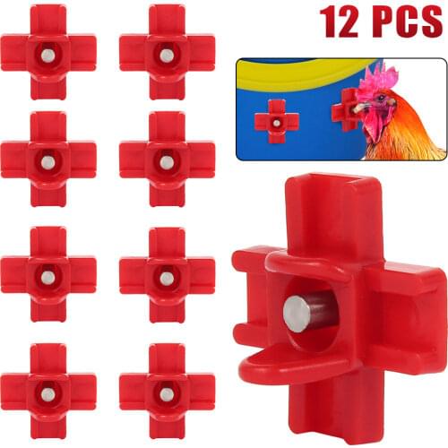 12Set Chicken Waterer Hens Quail Birds Drinking Bowls Water for Chicken Coop Chick Nipple Drinkers Poultry Farm Animal Supplies