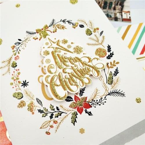 Christmas Wreath Metal Steel Cutting Dies For DIY Scrapbooking Album paper Photo cards Decorative Craft Embossing Cutting Dies