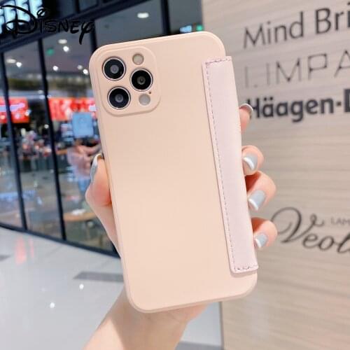 Disney original silicone flip phone case for iPhone 13/7/8P/X/XR/XS/XSMAX/11/12/13Pro/12/13min Phone Girl Case Cover