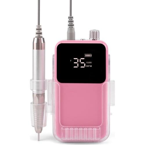 SIMINAIL Rectangle Brushless 35000RPM Portable Electric Nail Drill Machine Set for Professional Manicure Electric Nail File