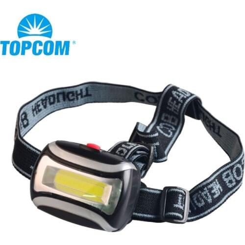 TopCom Mini COB LED Headlamp 3-Mode Headlight Waterproof Head Flashlight Torch Lanterna For Outdoor Camping Night Fishing