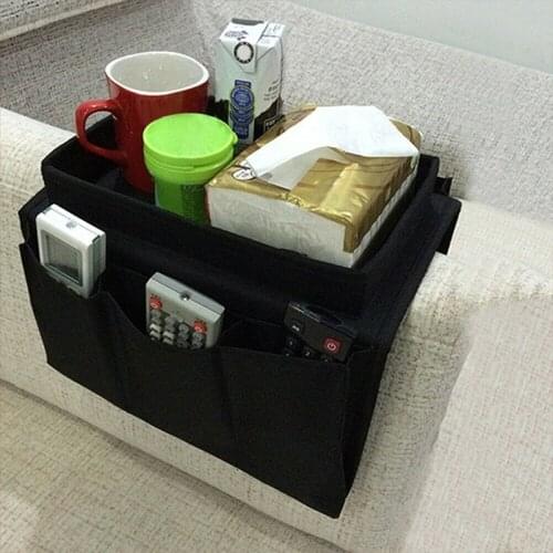 Household Products Sofa Phone Holder Hanging Bag Bedside Storage Organizer Bed Felt Pocket Poche en feutre de lit H99F