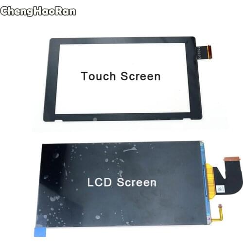 ChengHaoRan Front Outer Lens LCD Display Touch Screen Digitizer Replacement Part For Nintendo Switch NS NX LCD Touch Screen