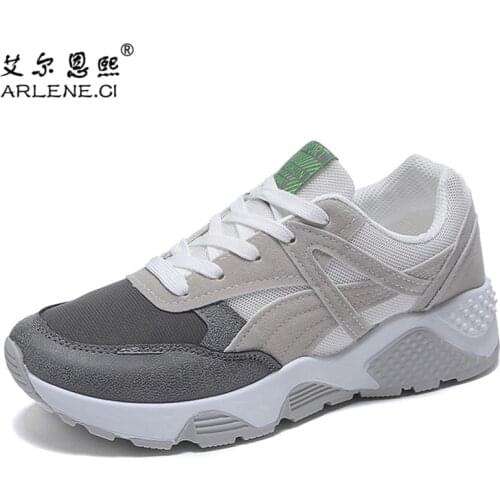 2020 Womens Vulcanize Shoes Fashion Flat Faux Suede Flat Shoes Chaussures Ladies Casual Low Help Lace-up Air walking Sneakers