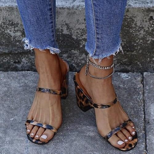 2021 Summer Womens Sandals and Slippers, Womens Thin Belt Set Toe Fine Flat High Heel Slippers Womens Shoes Large Size