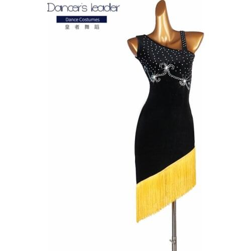 2020 New Lady performance dress Women latin dance clothes latin dance dress girls stones tassel latin dance dresses