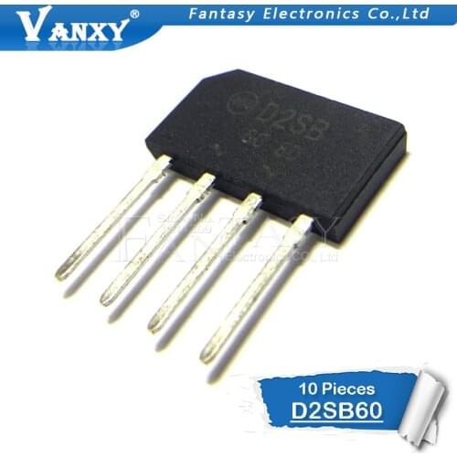 10pcs D2SB60 ZIP-4 D2SBA60 ZIP D2SB 60