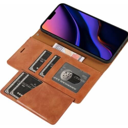 10pcs/lot Multi card iron buckle Wallet PU Leather +TPU Case for iphone 11 11Pro 11Pro Max XR XS XS MAX 7 7PLUS 6S 6PLUS 5S