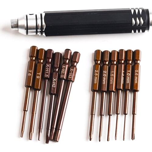 12 In 1 Precision Screwdriver Bits Set S2 High Speed Steel Kits Manual Repair Open Tools for DJI Phantom 2 3 4 Quadcopter Drone