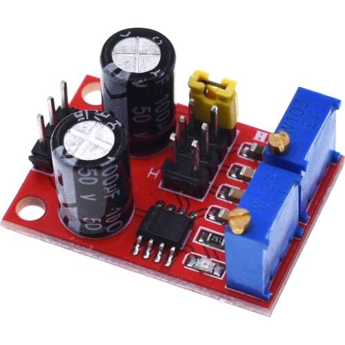 2pcs NE555 Pulse Frequency Duty Cycle Adjustable Module Square Wave Signal Generator Stepping Motor Driver LED Indicator Module
