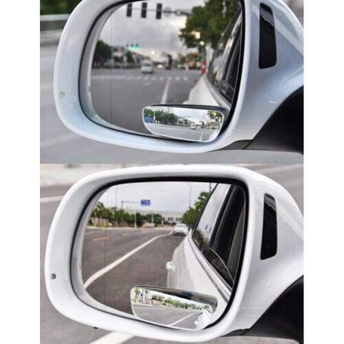 2pcs Blind Spot Mirror Wide Angle 360 Degree Adjustable Convex Mirror for Car Accessories