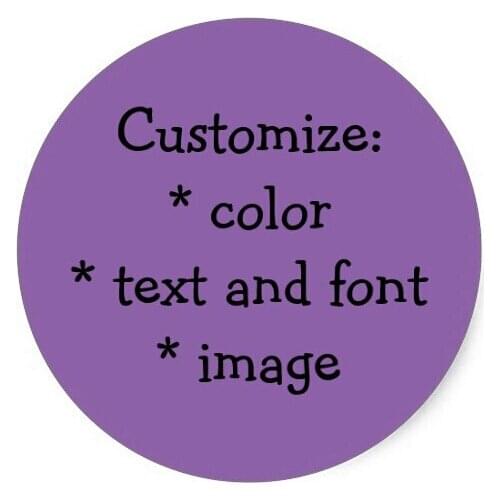 4cm Custom Printed Round Labels Seal Stickers Circle Handmade Self-Adhesive Sticker