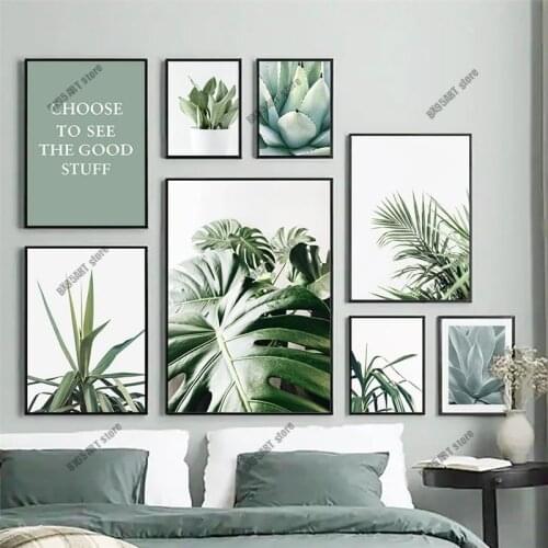 5D DIY Diamond Painting Plant Eucalyptus Cactus Leaf Diamond Embroidery Cross Stitch Kits Rhinestone Mosaic Art Home Decoration