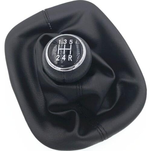 Free Shipping 5 Speed Gear Shift Knob Gaitor Boot PU Leather Black HZTWFC-13.13 For VW For PASSAT B5 For Volkswagen Bora