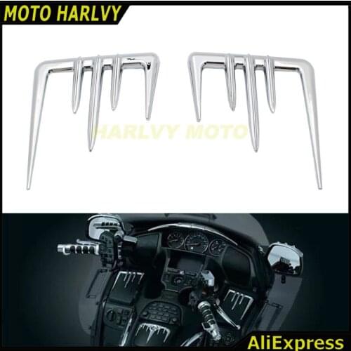 For Honda GL1800 Gold Wing Premium Audio 2002-2010 Glove Box Accents Chrome