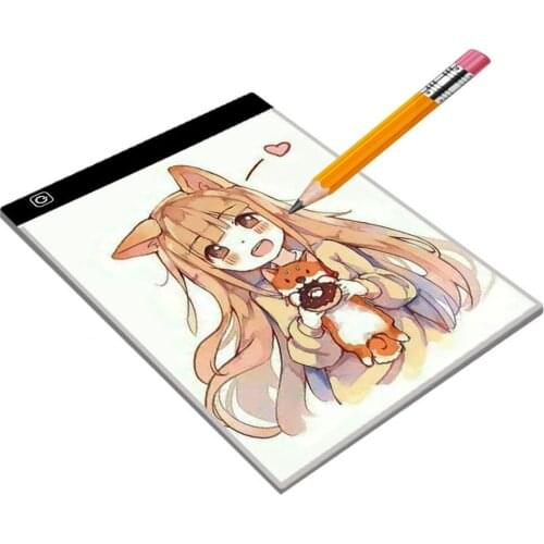 HOT A5 Soft Dimmable Light Anime Drawing Board Children Toy Copy Pad Painting Educational Girls Boys Kids Gifts Writing Learning